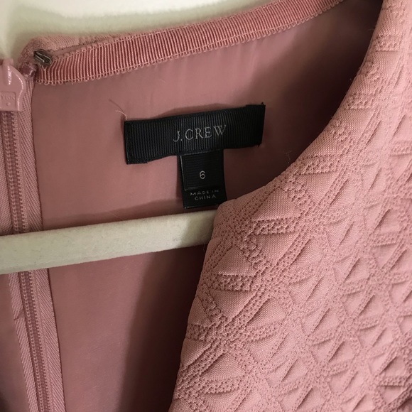 J. Crew Light Pink Mauve Shift Dress Size 6 - Picture 6 of 9